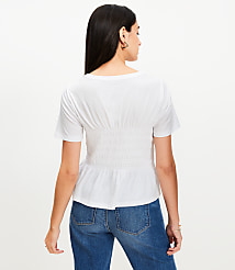Smocked Tee carousel Product Image 3