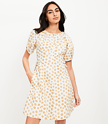 Dotted Side Tie Mini Pocket Dress carousel Product Image 1