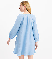 LOFT Beach Triple Cloth Flounce Dress carousel Product Image 3