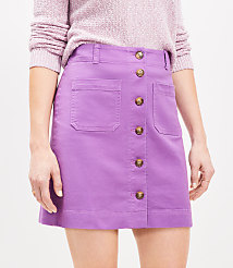 Palmer Button Mini Pocket Skirt carousel Product Image 1