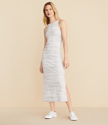 Lou & Grey Spacedye Ribbed Open Back Midi Dress carousel Product Image 2