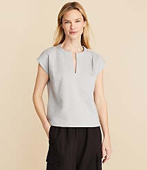 Lou & Grey Heathered Fleece Muscle Sweatshirt carousel Product Image 2