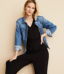Lou & Grey Signaturesoft V-Neck Jumpsuit carousel Product Image 3