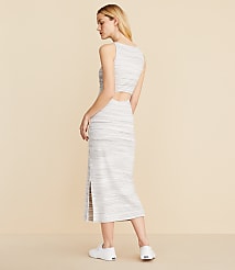 Lou & Grey Spacedye Ribbed Open Back Midi Dress carousel Product Image 3