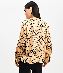 Cheetah Print Keyhole Blouse carousel Product Image 2
