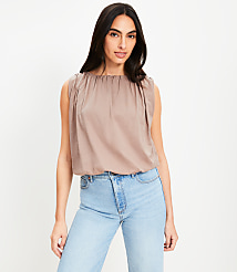 Ruched Bubble Hem Shell carousel Product Image 1