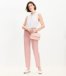 Darted Straight Pants in Twill carousel Product Image 1