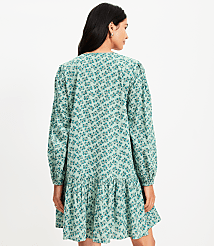 Floral Pleated Flounce Mini Dress carousel Product Image 3