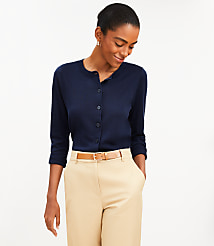 Modern Crew Neck Cardigan carousel Product Image 1