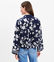 Floral Easy Split Neck Top carousel Product Image 2