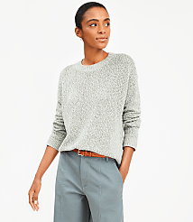 Marled Drop Shoulder Sweater carousel Product Image 1