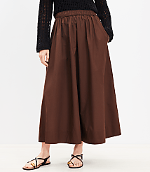 Petite Poplin Pull On Maxi Pocket Skirt carousel Product Image 2