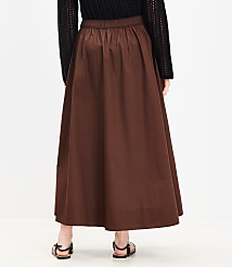 Petite Poplin Pull On Maxi Pocket Skirt carousel Product Image 3