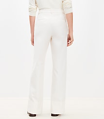 Faux Leather Belted Stovepipe Pants in Twill carousel Product Image 3