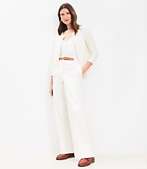 Faux Leather Belted Stovepipe Pants in Twill carousel Product Image 1