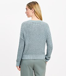 Petite Mixed Media Pocket Sweater carousel Product Image 3