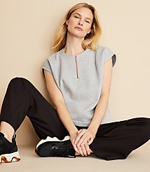 Lou & Grey Heathered Fleece Muscle Sweatshirt carousel Product Image 1