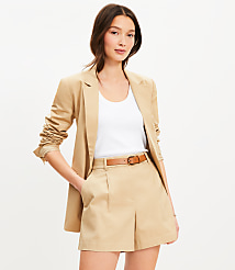 Faux Leather Belted Shorts carousel Product Image 1