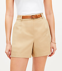 Faux Leather Belted Shorts carousel Product Image 2