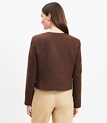 Petite Tweed Double Breasted Jacket carousel Product Image 2