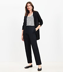 Petite Darted Straight Pants in Twill carousel Product Image 1