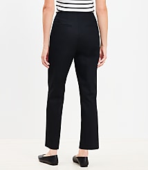 Petite Darted Straight Pants in Twill carousel Product Image 3