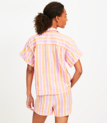 LOFT Beach Striped Linen Shirt carousel Product Image 2