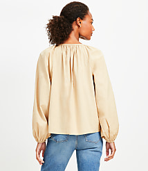 Button Sleeve Blouse carousel Product Image 3