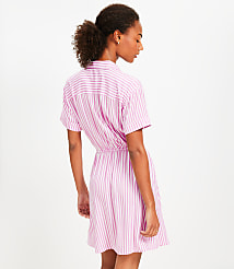 Striped Mini Pocket Shirtdress carousel Product Image 2