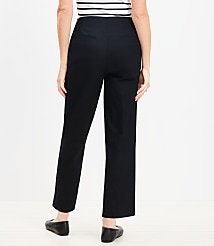 Curvy Darted Straight Pants in Twill carousel Product Image 2