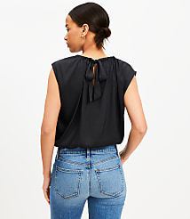Tie Back Bubble Hem Top carousel Product Image 3