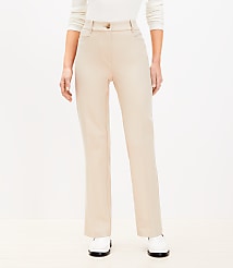 Petite Curvy Parker Straight Pants in Texture carousel Product Image 1