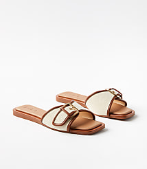 Canvas Buckle Slide Sandals carousel Product Image 1