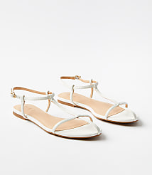 Skinny T-Strap Sandals carousel Product Image 1