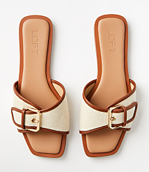 Canvas Buckle Slide Sandals carousel Product Image 3