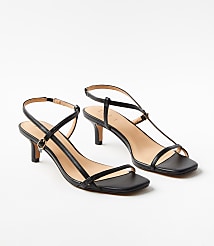 Skinny Strap Kitten Heel Sandals carousel Product Image 1