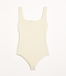 LOFT Versa Ribbed Square Neck Bodysuit carousel Product Image 5