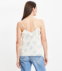 Petite Floral Chiffon Ruffle Cami carousel Product Image 3