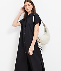 Poplin Maxi Pocket Shirtdress carousel Product Image 2