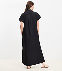 Poplin Maxi Pocket Shirtdress carousel Product Image 3