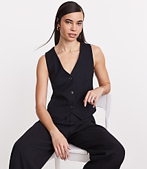 LOFT Versa Ponte Pocket Vest carousel Product Image 2
