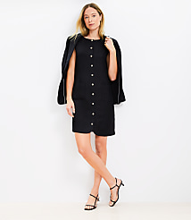 Linen Blend Button Mini Pocket Dress carousel Product Image 2