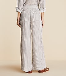 Lou & Grey Striped Triple Cloth Wide Leg Pants carousel Product Image 3