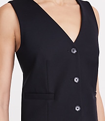 LOFT Versa Ponte Pocket Vest carousel Product Image 4