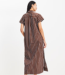 Striped Poplin Maxi Pocket Shirtdress carousel Product Image 3