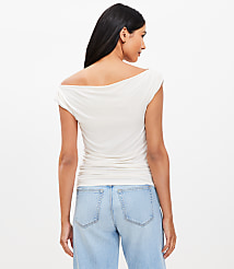 Ruched One Shoulder Top carousel Product Image 3