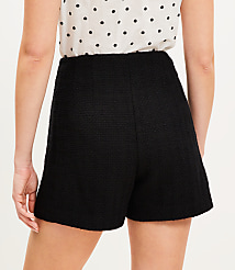 Petite Tweed Button Trim Shorts carousel Product Image 3