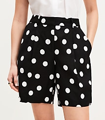 Peyton Shorts in Dotted Linen Blend carousel Product Image 2