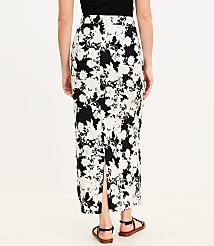 Garden Linen Blend Column Midi Skirt carousel Product Image 2