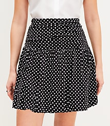 Dotted Bubble Hem Mini Skirt carousel Product Image 2